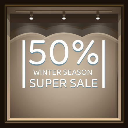 Super Sale Αυτοκόλλητο Βιτρίνας